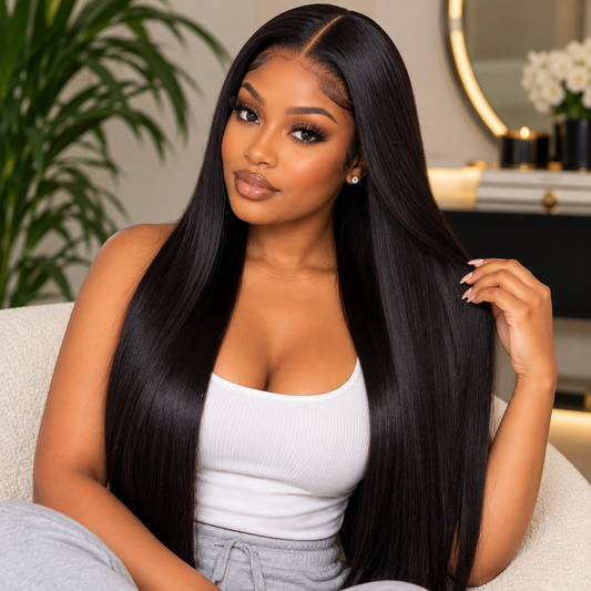 4×4 Straight Lace Closure Wig
